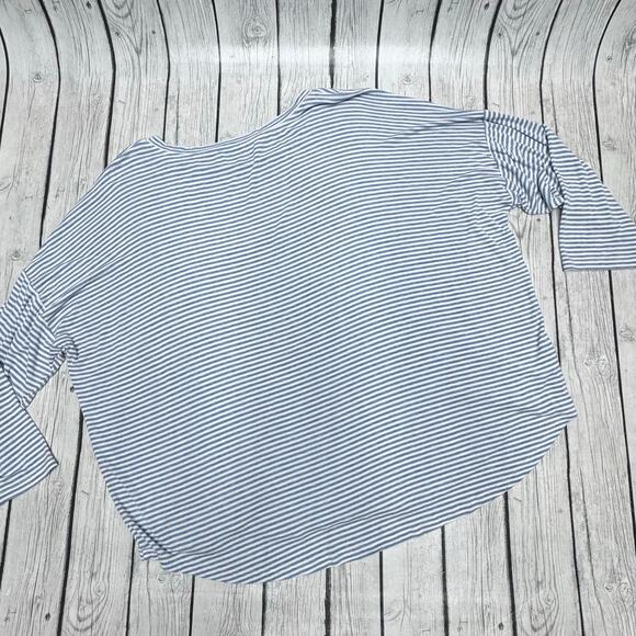Ann Taylor LOFT Striped Oversized Blouse Size Medium - Picture 3 of 3